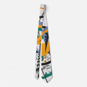 Kleine werelden IV, Abstract, Wassily Kandinsky Stropdas (Achterkant)