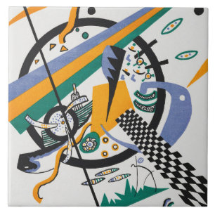 Kleine werelden IV, Abstract, Wassily Kandinsky Tegeltje