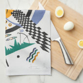 Kleine werelden IV, Abstract, Wassily Kandinsky Theedoek (Quarter Fold)