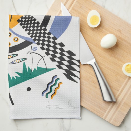 Kleine werelden IV, Abstract, Wassily Kandinsky Theedoek (Quarter Fold)