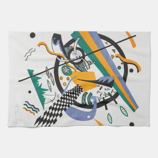 Kleine werelden IV, Abstract, Wassily Kandinsky Theedoek (Horizontaal)