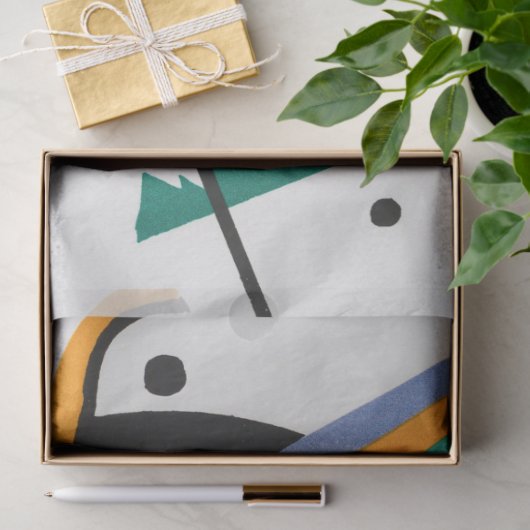 Kleine werelden IV, Abstract, Wassily Kandinsky Tissuepapier (Geschenk)