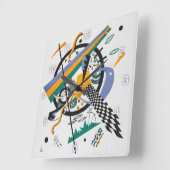 Kleine werelden IV, Abstract, Wassily Kandinsky Vierkante Klok (Hoek)