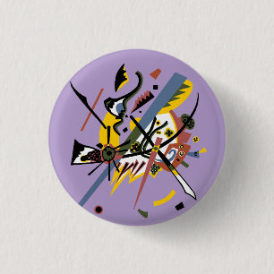 Kleine werelden, Vassily Kandinsky in digitale kle Ronde Button 3,2 Cm