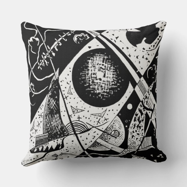 Kleine werelden VI - Kandinsky Kussen (Achterkant)