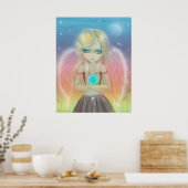 Kleine Wervelwind Engel Poster Print (Keuken)
