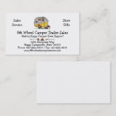 Kleine Westerne Camper Trailer M Visitekaartje (Voorkant / Achterkant)