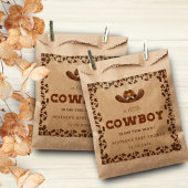 Kleine Westerne Cowboy Baby shower Bedankzakje
