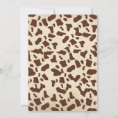 Kleine Westerne Cowboy Baby shower Kaart (Achterkant)