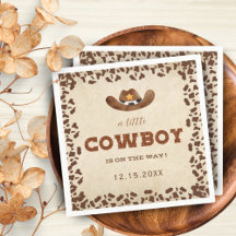 Kleine Westerne Cowboy Baby shower