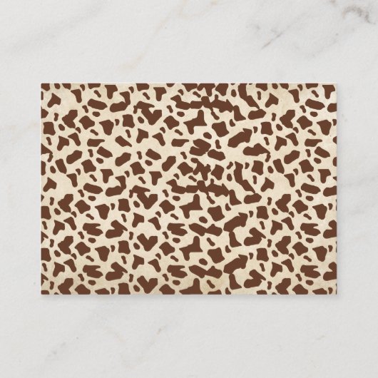 Kleine Westerne Cowboy Boeken voor Baby Informatiekaartje (Achterkant)