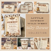 Kleine Westerne Cowboy Luier Raffle Baby shower Informatiekaartje