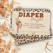 Kleine Westerne Cowboy Luier Raffle Baby shower Informatiekaartje