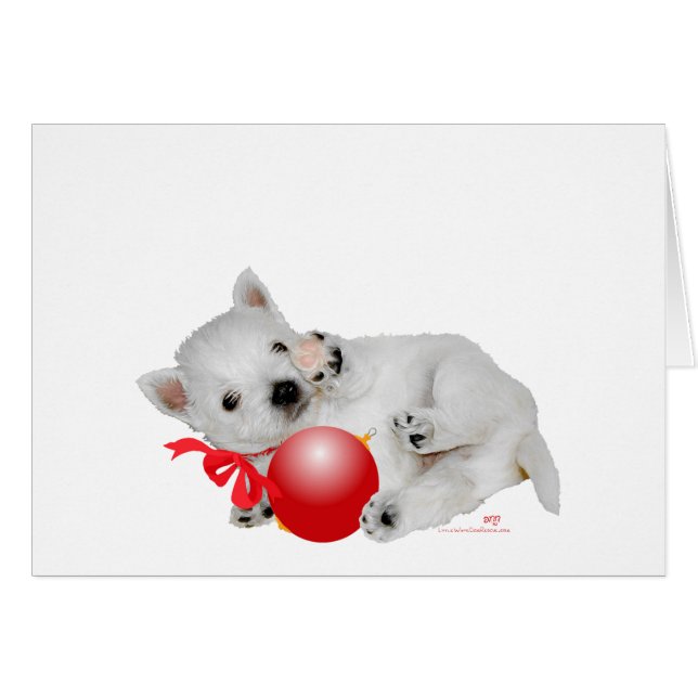 Kleine Westie met Ornament (Voorkant Horizontaal)