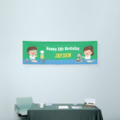 Kleine wetenschappers Kinderen Birthday Party Bann Spandoek (Beurs)