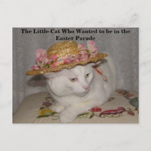 Kleine Who van de Kat wilde in Paragraaf van Pasen Feestdagenkaart
