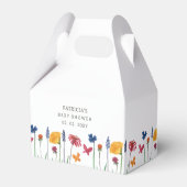 Kleine Wildbloem  Baby Meisje Baby shower Bedankdoosjes (Achterkant)