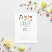 Kleine Wildbloem  Baby Meisje Baby shower Kaart