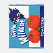 Kleine Wildcat-tomaten op etiket Fleece Deken (Voorkant)