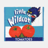 Kleine Wildcat-tomaten op etiket Fleece Deken (Voorkant (Horizontaal))