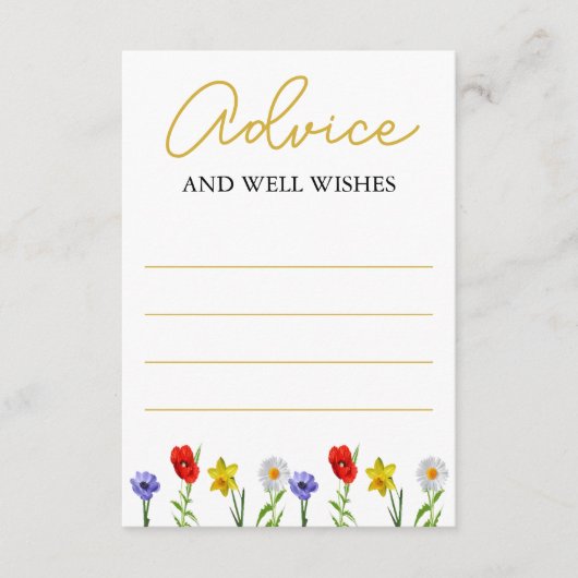 Kleine wilde Baby shower Advieskaart (Voorkant)