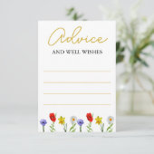 Kleine wilde Baby shower Advieskaart (Staand voorkant)