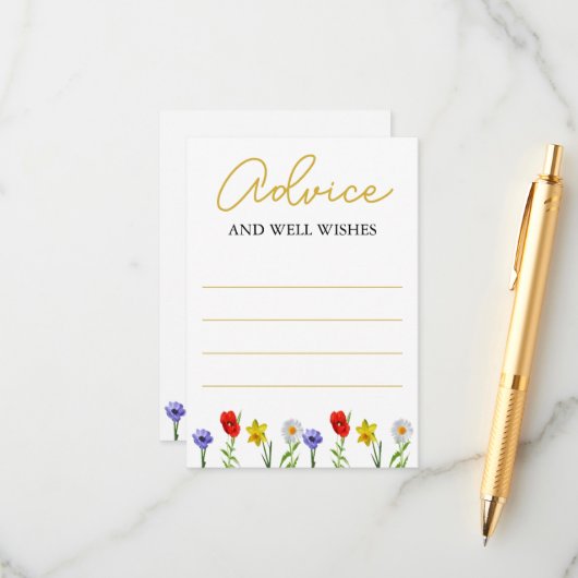 Kleine wilde Baby shower Advieskaart (Voorkant / Achterkant in situ)