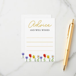 Kleine wilde Baby shower Advieskaart