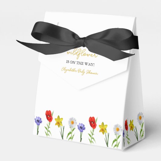 Kleine wilde Baby shower Bedankdoosjes (Voorkant Zijde)