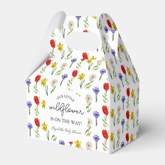 Kleine wilde Baby shower Bedankdoosjes (Voorkant Zijde)