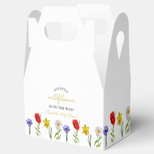 Kleine wilde Baby shower Bedankdoosjes (Geopend)