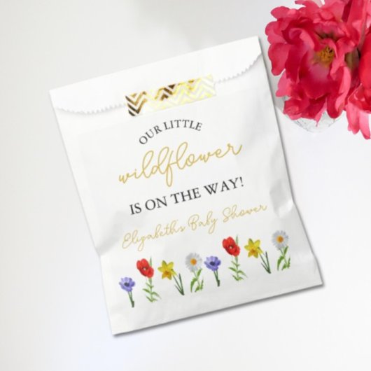 Kleine wilde Baby shower Bedankzakje