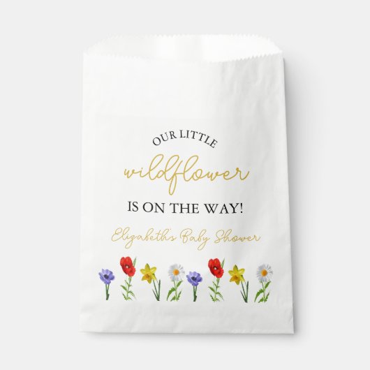 Kleine wilde Baby shower Bedankzakje (Voorkant)