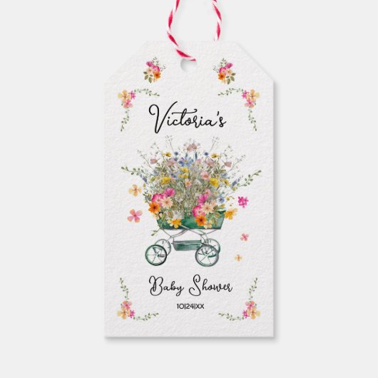 Kleine wilde Baby shower Cadeaulabel (Achterkant)