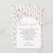 Kleine Wilde Baby shower Dank je kaarten (Voorkant / Achterkant)