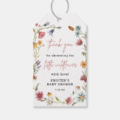 Kleine Wilde Baby shower Dank je Labels Cadeaulabel (Voorkant)