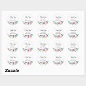 Kleine Wilde Baby shower Dank je wel Ronde Sticker (Vel)