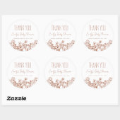 Kleine Wilde Baby shower Dank je wel Ronde Sticker (Vel)