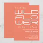 Kleine wilde Baby shower Kaart (Voorkant / Achterkant)