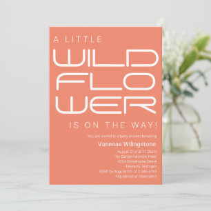 Kleine wilde Baby shower Kaart