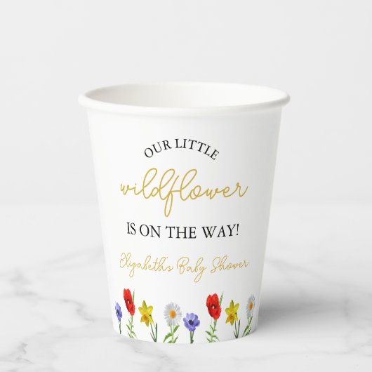 Kleine wilde Baby shower Papieren Bekers (Voorkant)