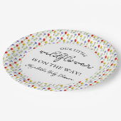 Kleine wilde Baby shower Papieren Bordje (Gekanteld)