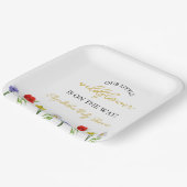 Kleine wilde Baby shower Papieren Bordje (Gebogen)