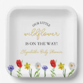 Kleine wilde Baby shower Papieren Bordje (Voorkant)