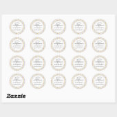 Kleine wilde Baby shower Ronde Sticker (Vel)