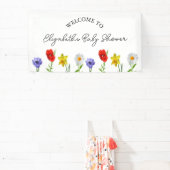 Kleine wilde Baby shower Spandoek (Insitu)