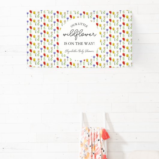 Kleine wilde Baby shower Spandoek (Insitu)