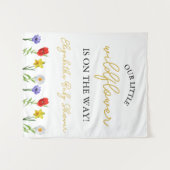 Kleine wilde Baby shower Wandkleed (Voorkant (horizontaal))