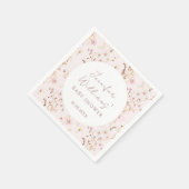 Kleine wilde bloem baby meisje douche papier serve servet (Hoek)