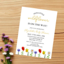 Kleine Wilde Bloem Baby Shower